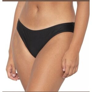 Madewell Women's Bikini Bottom Black Second Wave Classic Beach‎ Pool Swim Size M